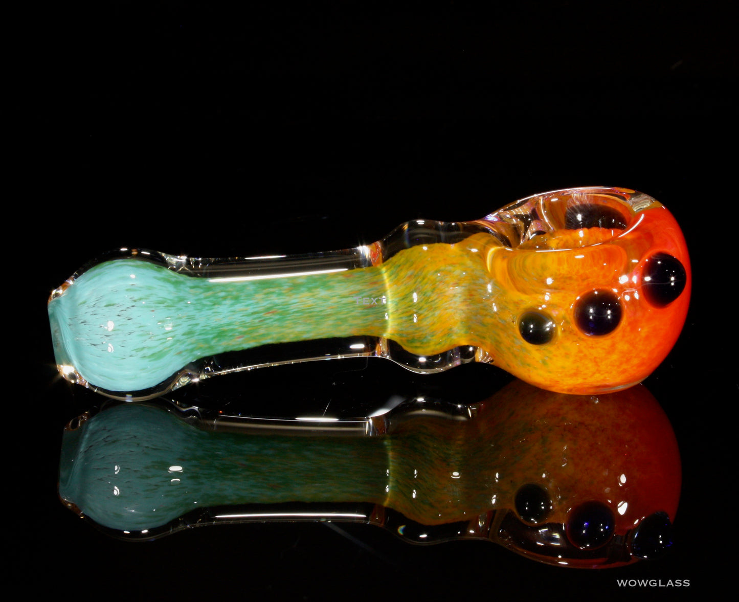 Teal Blue Sunset Spectrum Spoon Pipe