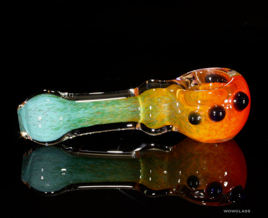 Teal Blue Sunset Spectrum Spoon Pipe