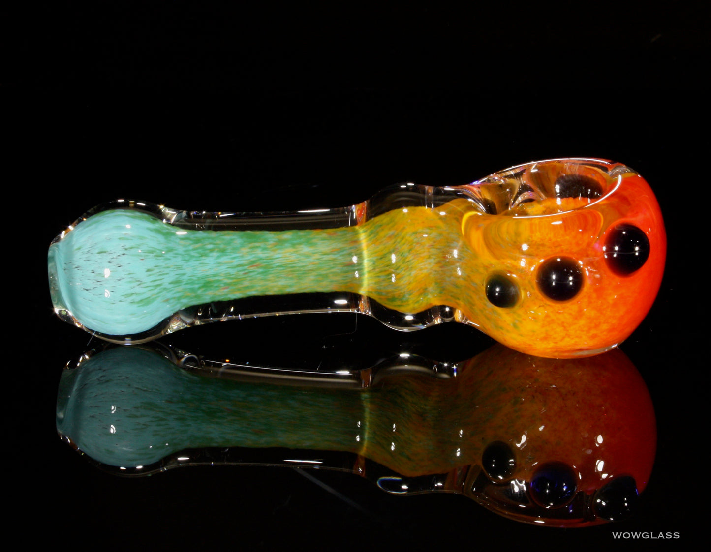 Teal Blue Sunset Spectrum Spoon Pipe