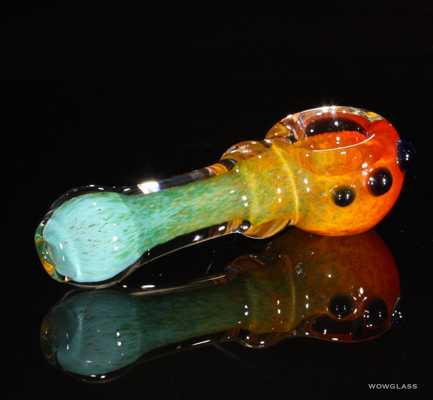 Teal Blue Sunset Spectrum Spoon Pipe
